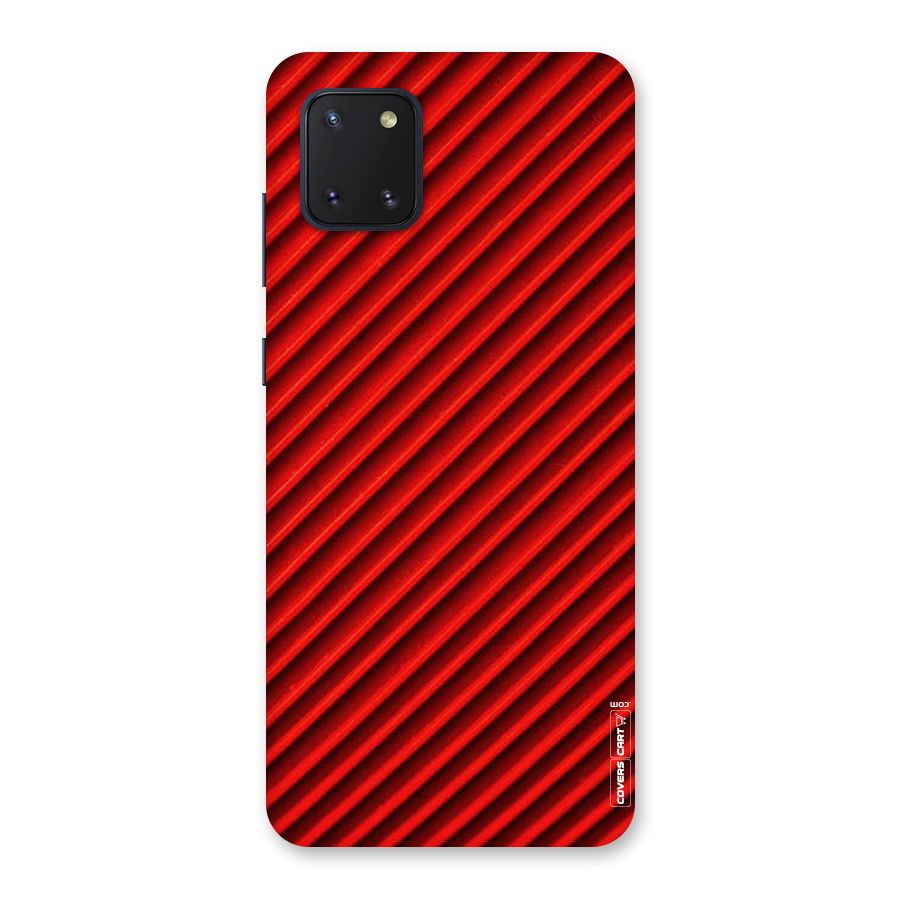 Red Rugged Stripes Back Case for Galaxy Note 10 Lite