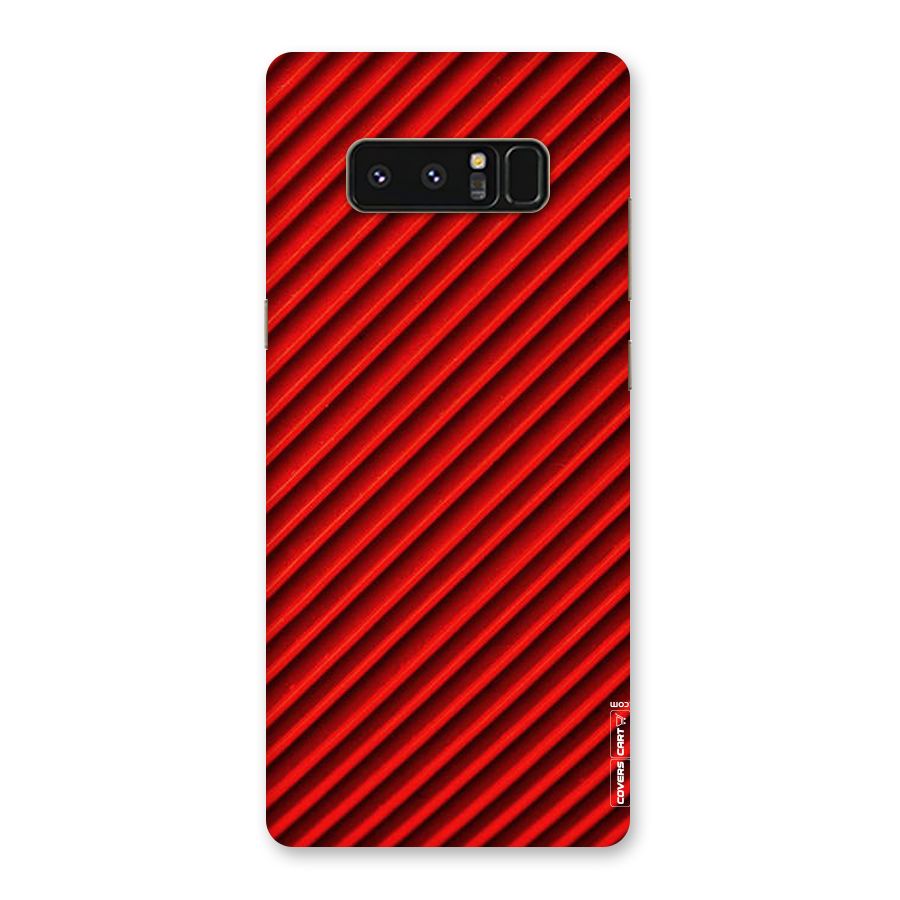 Red Rugged Stripes Back Case for Galaxy Note 8