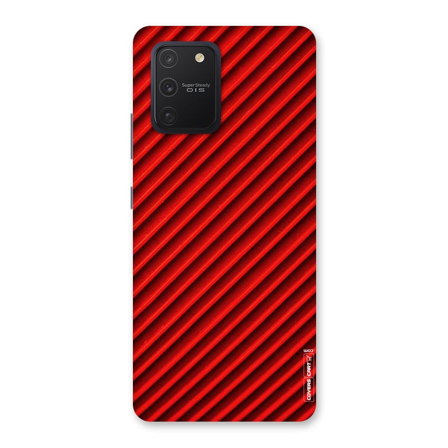 Red Rugged Stripes Back Case for Galaxy S10 Lite