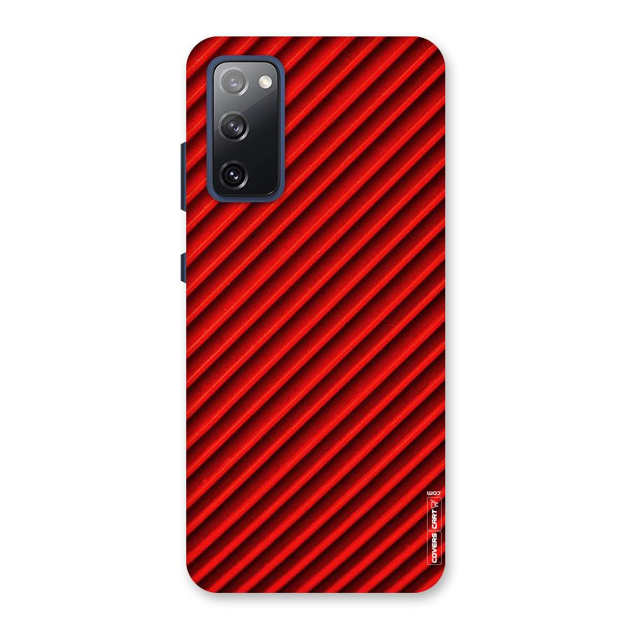 Red Rugged Stripes Back Case for Galaxy S20 FE