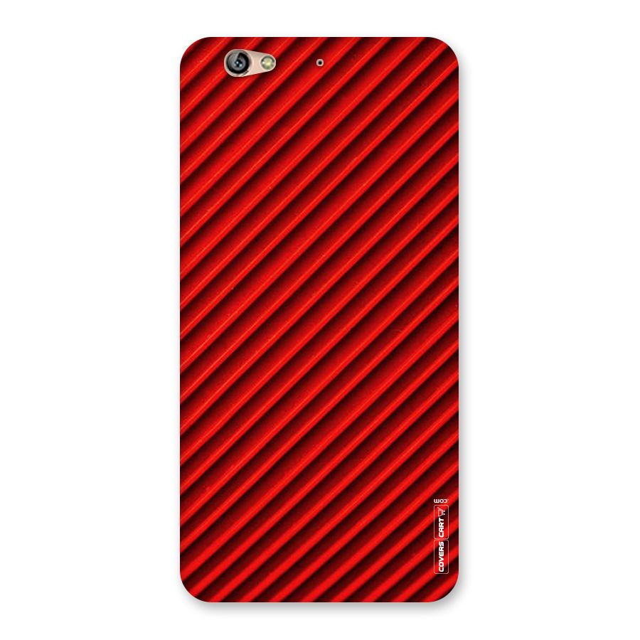 Red Rugged Stripes Back Case for Gionee S6