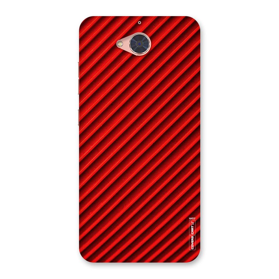 Red Rugged Stripes Back Case for Gionee S6 Pro