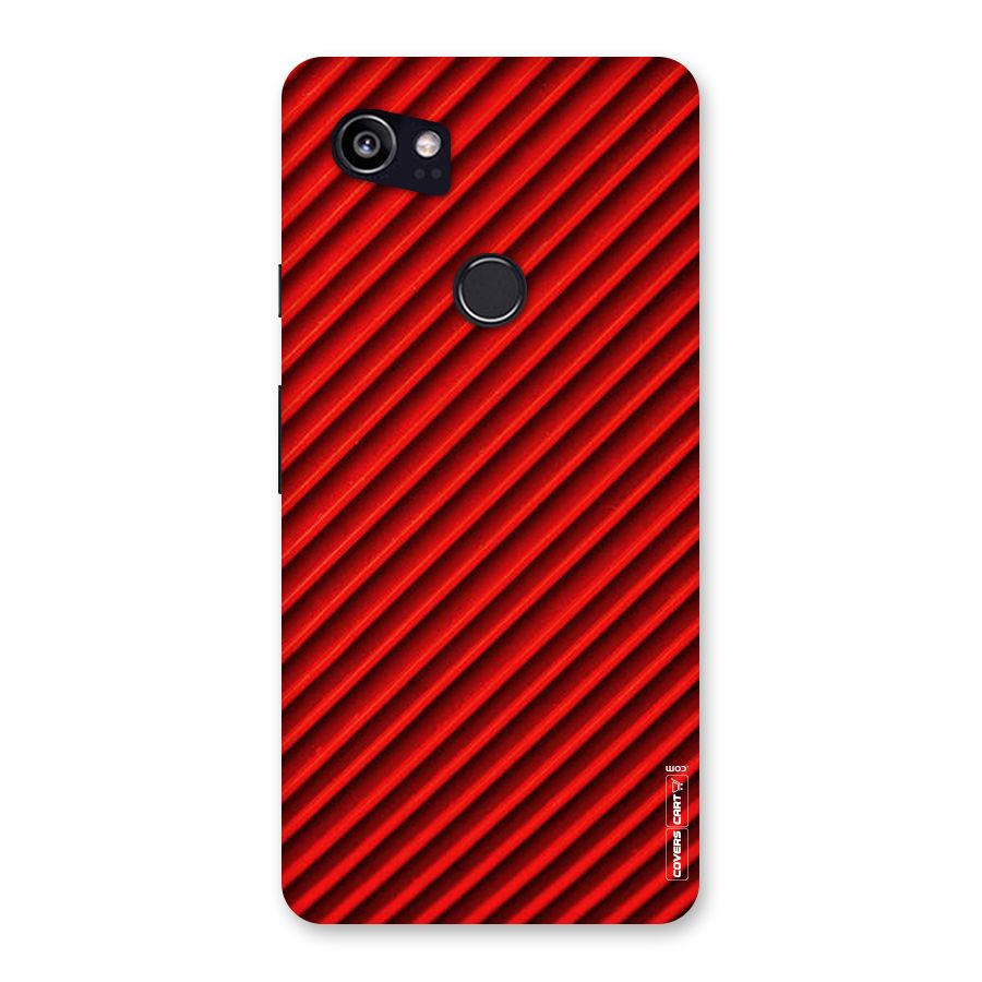Red Rugged Stripes Back Case for Google Pixel 2 XL