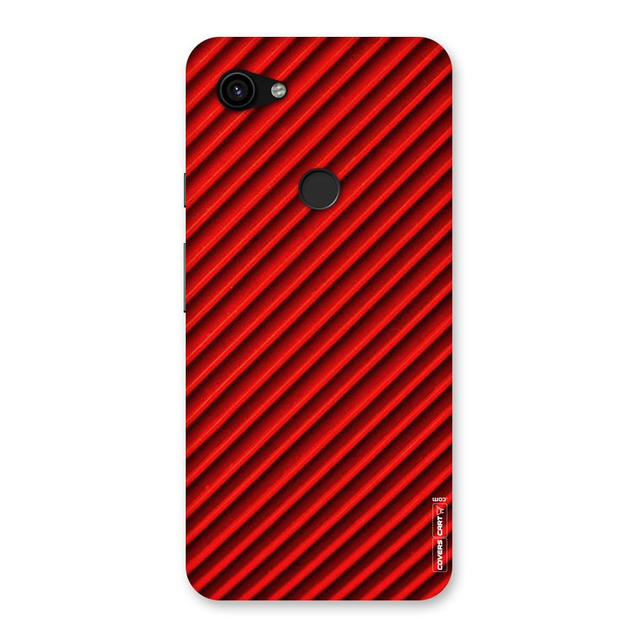 Red Rugged Stripes Back Case for Google Pixel 3a XL