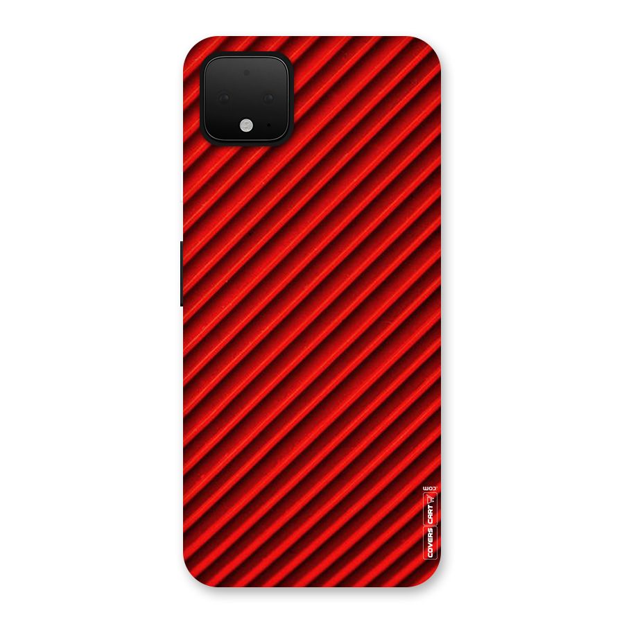 Red Rugged Stripes Back Case for Google Pixel 4 XL