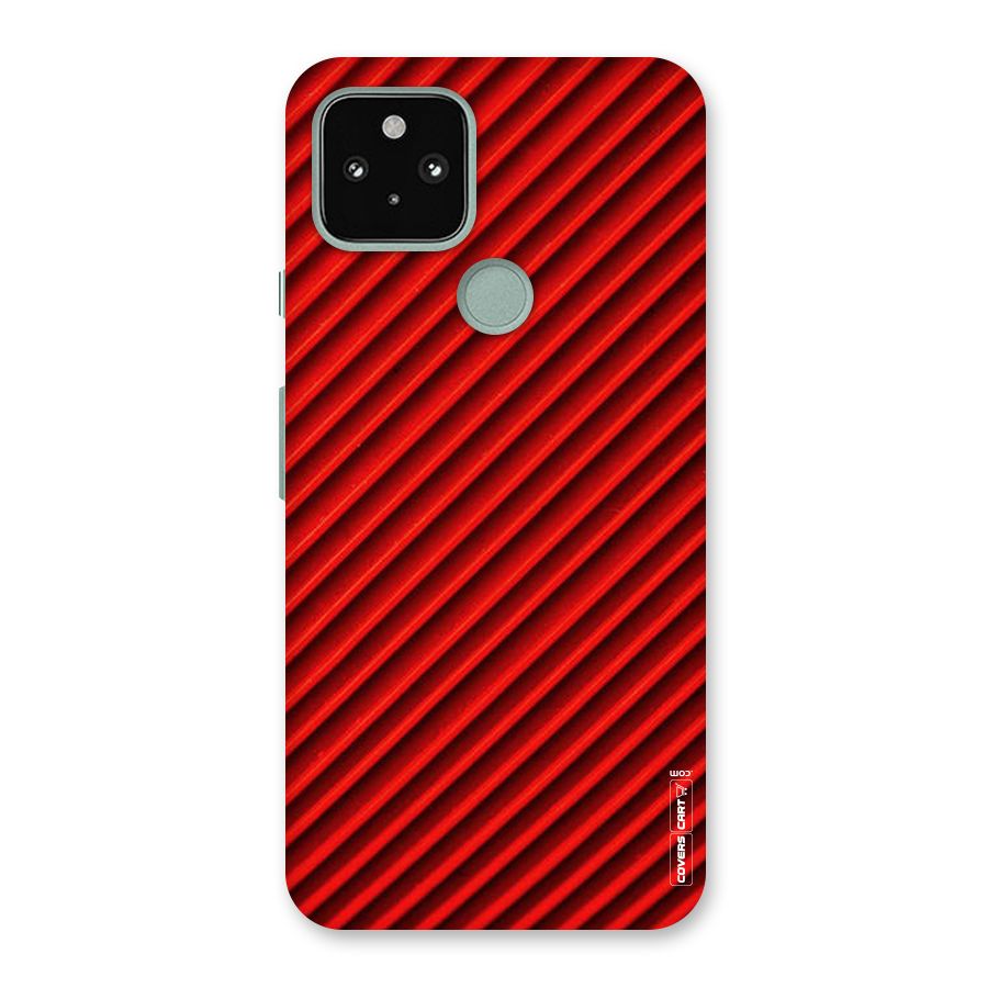 Red Rugged Stripes Back Case for Google Pixel 5