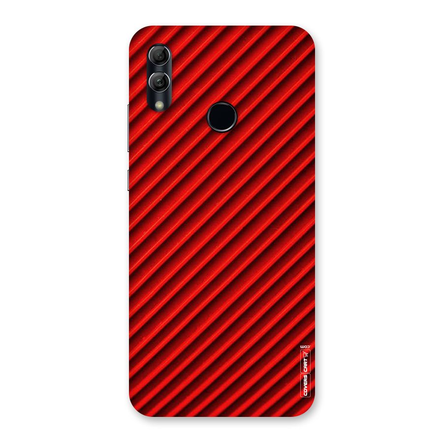 Red Rugged Stripes Back Case for Honor 10 Lite