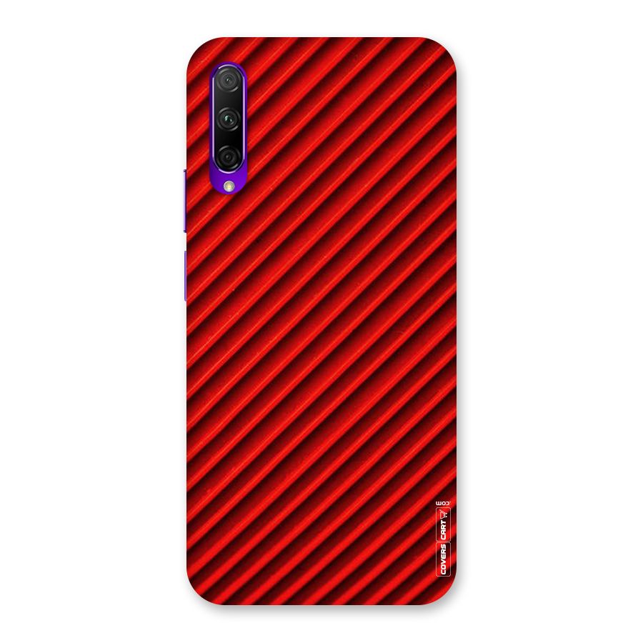 Red Rugged Stripes Back Case for Honor 9X Pro