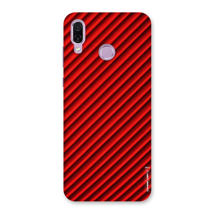 Red Rugged Stripes Back Case for Honor Play