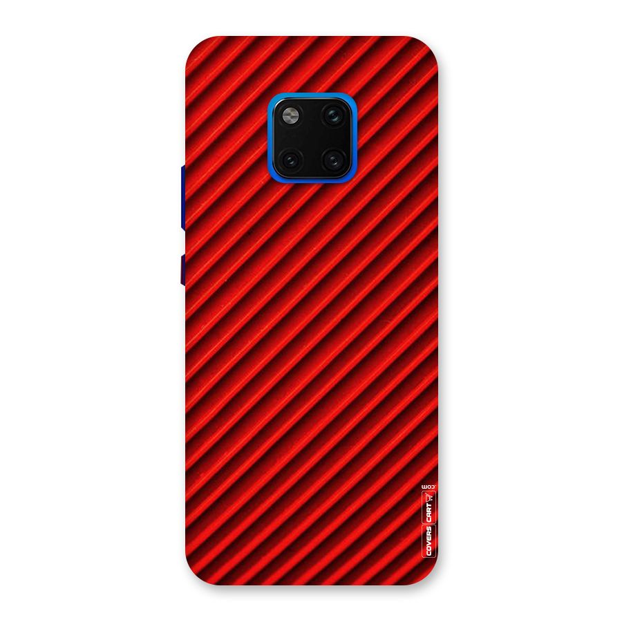 Red Rugged Stripes Back Case for Huawei Mate 20 Pro