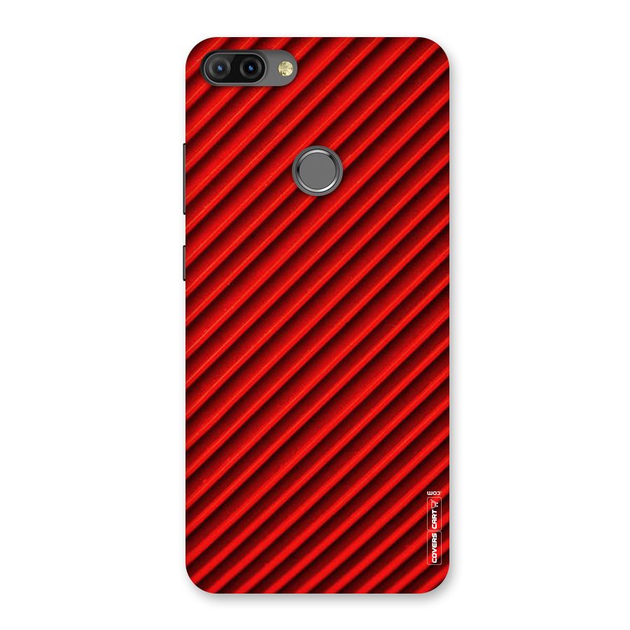 Red Rugged Stripes Back Case for Infinix Hot 6 Pro