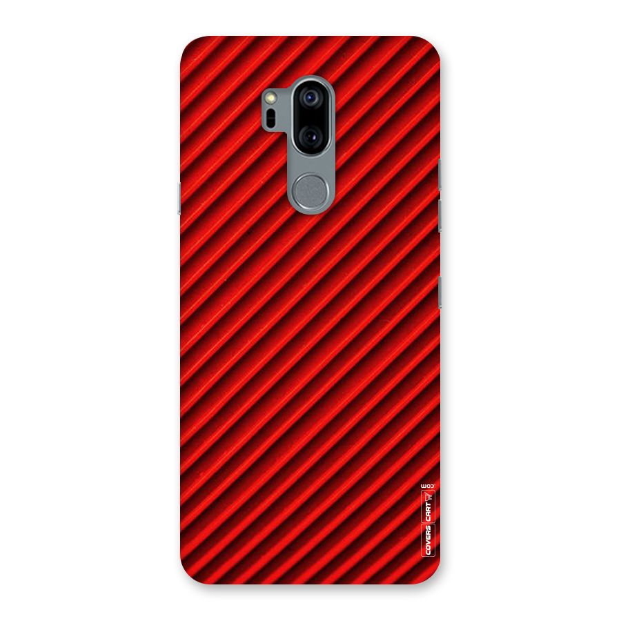 Red Rugged Stripes Back Case for LG G7