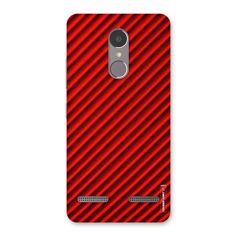 Red Rugged Stripes Back Case for Lenovo K6 Power