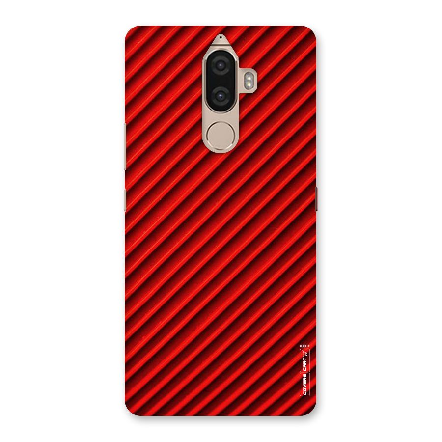Red Rugged Stripes Back Case for Lenovo K8 Note