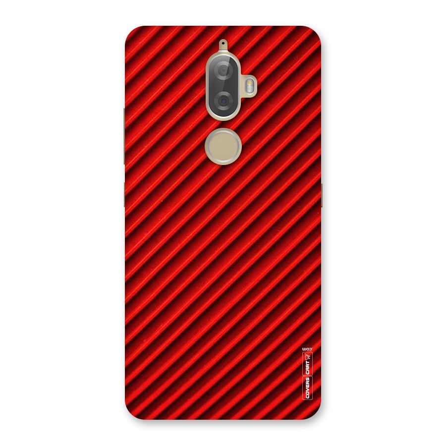 Red Rugged Stripes Back Case for Lenovo K8 Plus