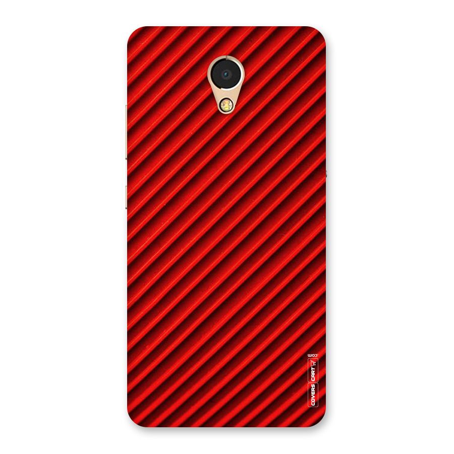 Red Rugged Stripes Back Case for Lenovo P2