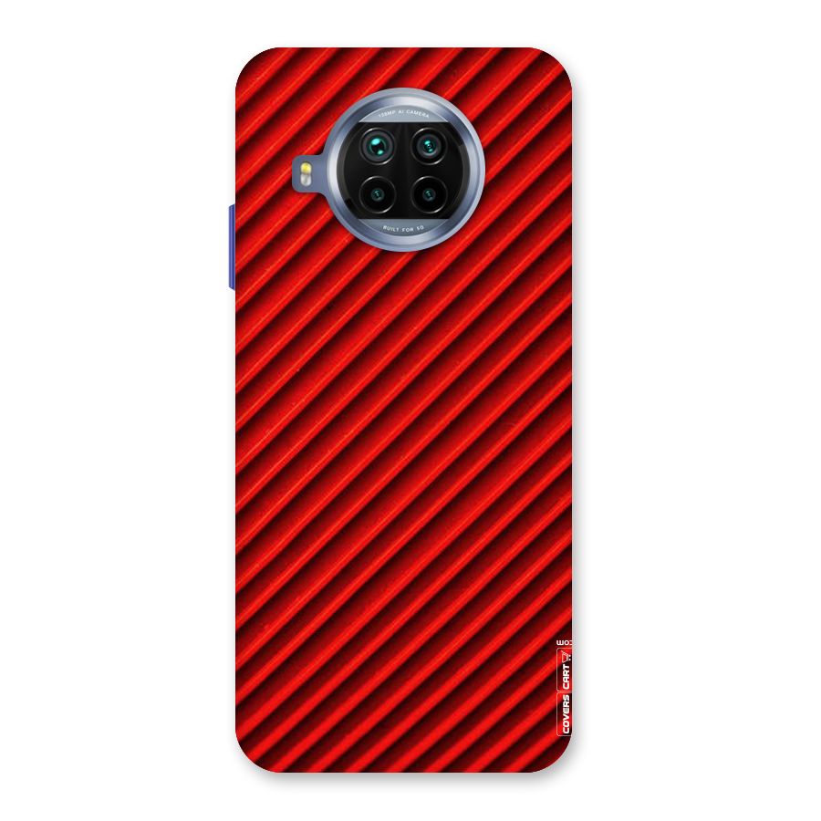 Red Rugged Stripes Back Case for Mi 10i