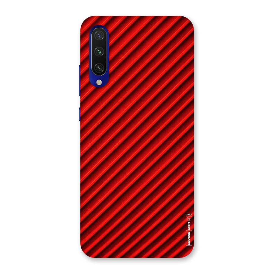 Red Rugged Stripes Back Case for Mi A3