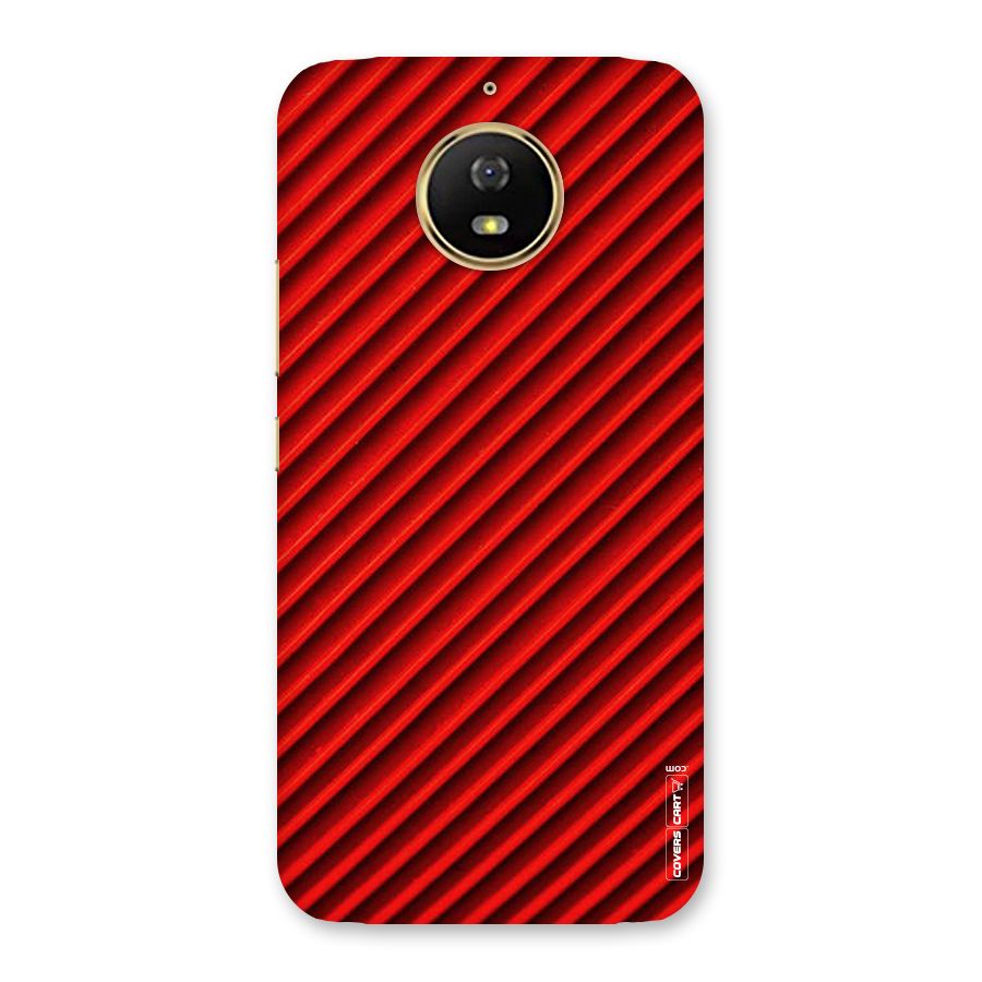 Red Rugged Stripes Back Case for Moto G5s