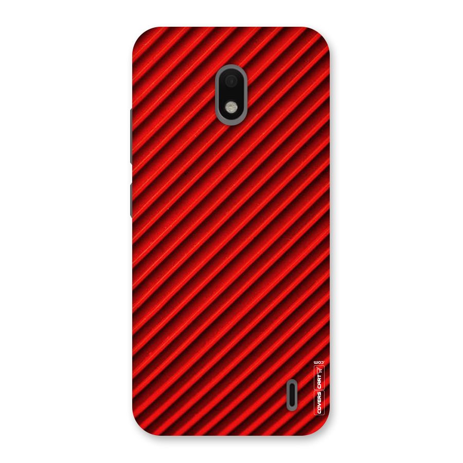 Red Rugged Stripes Back Case for Nokia 2.2