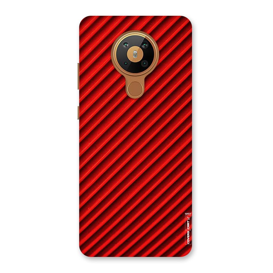 Red Rugged Stripes Back Case for Nokia 5.3