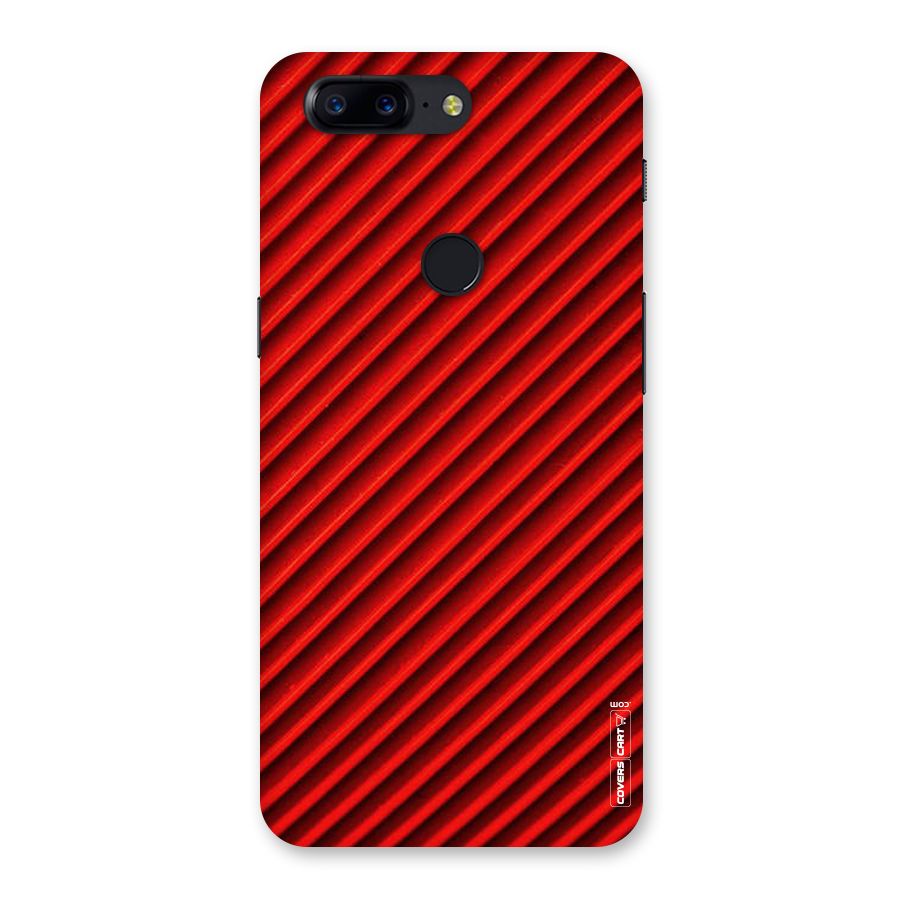 Red Rugged Stripes Back Case for OnePlus 5T