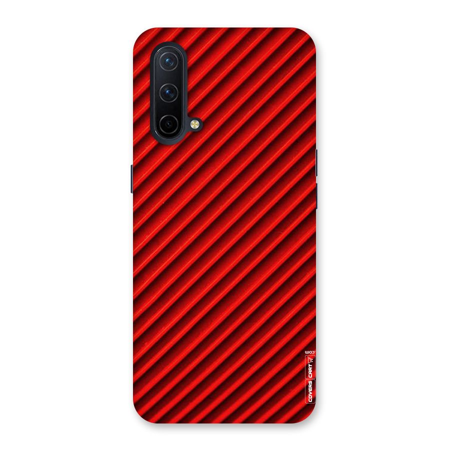 Red Rugged Stripes Back Case for OnePlus Nord CE 5G