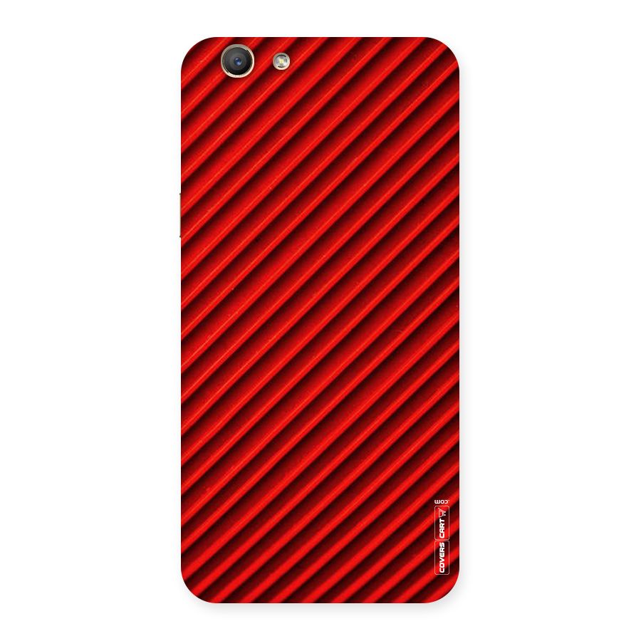 Red Rugged Stripes Back Case for Oppo A59