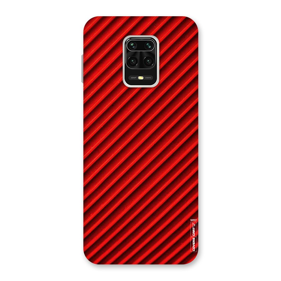 Red Rugged Stripes Back Case for Poco M2 Pro