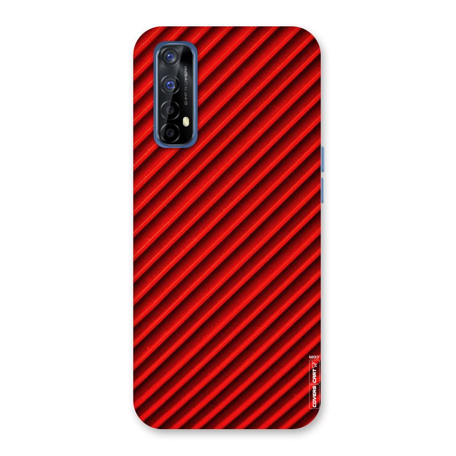 Red Rugged Stripes Back Case for Realme Narzo 20 Pro