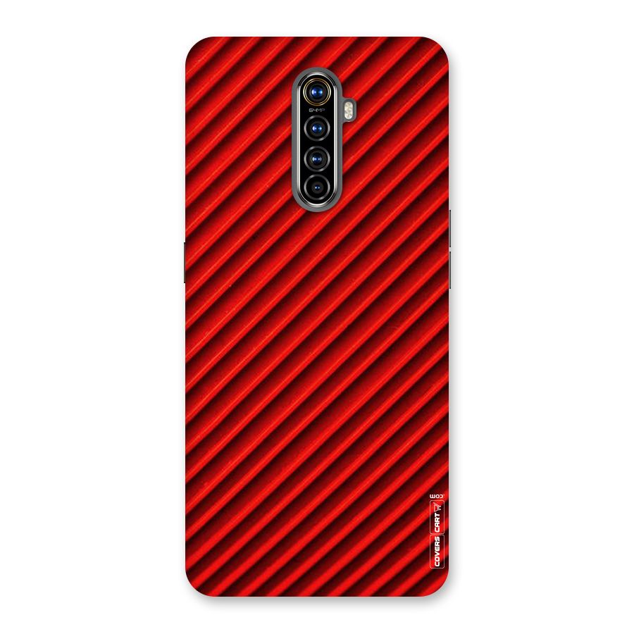Red Rugged Stripes Back Case for Realme X2 Pro