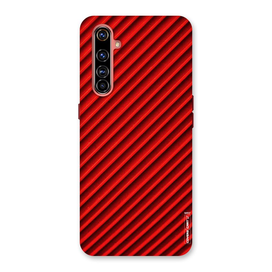 Red Rugged Stripes Back Case for Realme X50 Pro