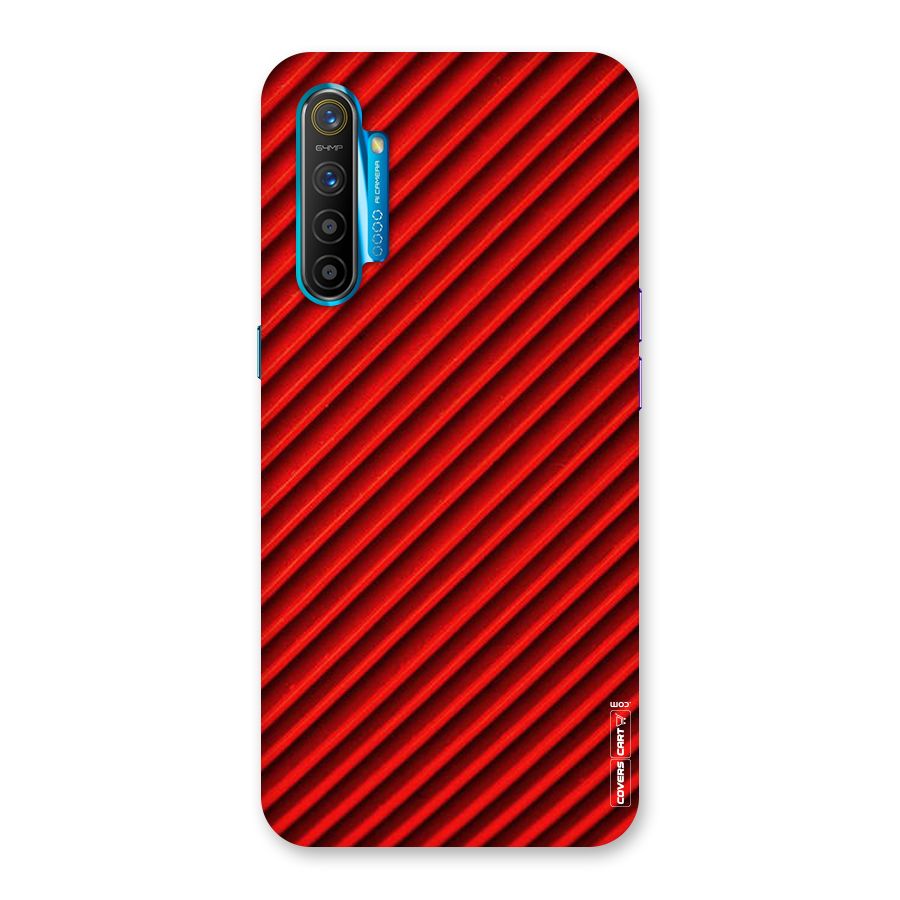Red Rugged Stripes Back Case for Realme XT