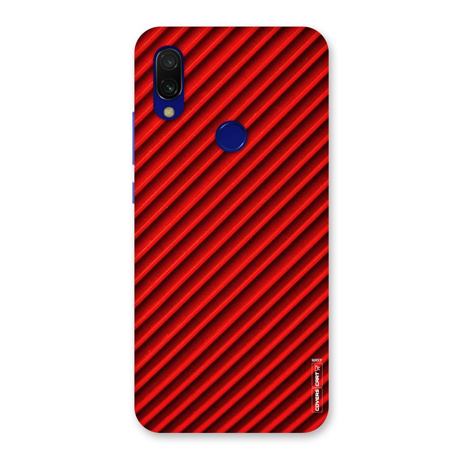 Red Rugged Stripes Back Case for Redmi 7