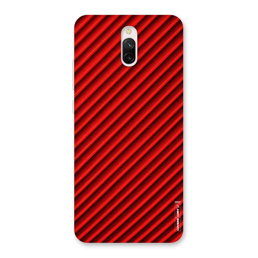Red Rugged Stripes Back Case for Redmi 8A Dual