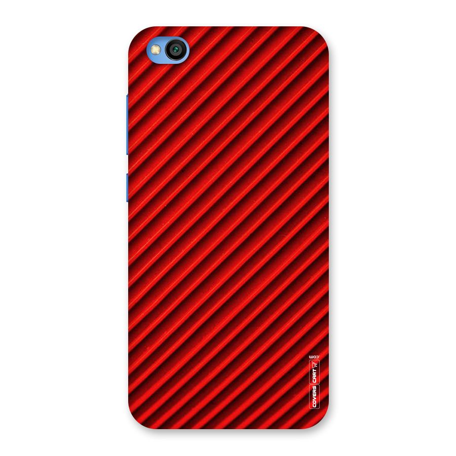 Red Rugged Stripes Back Case for Redmi Go