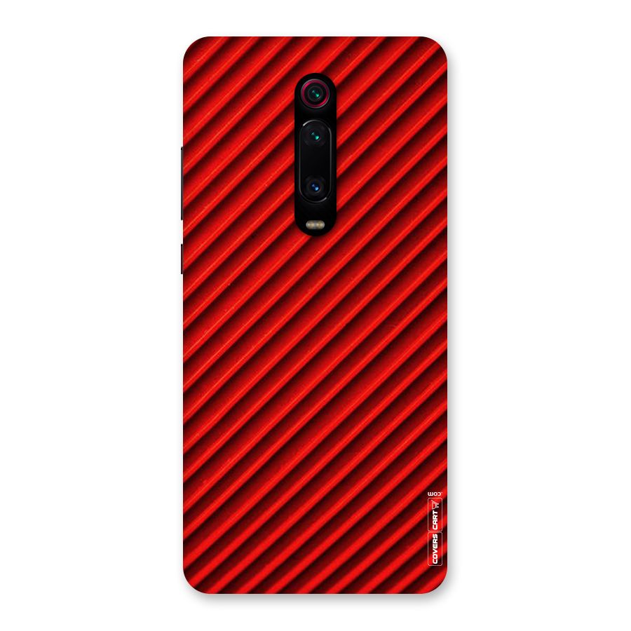 Red Rugged Stripes Back Case for Redmi K20