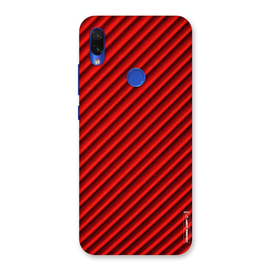 Red Rugged Stripes Back Case for Redmi Note 7S