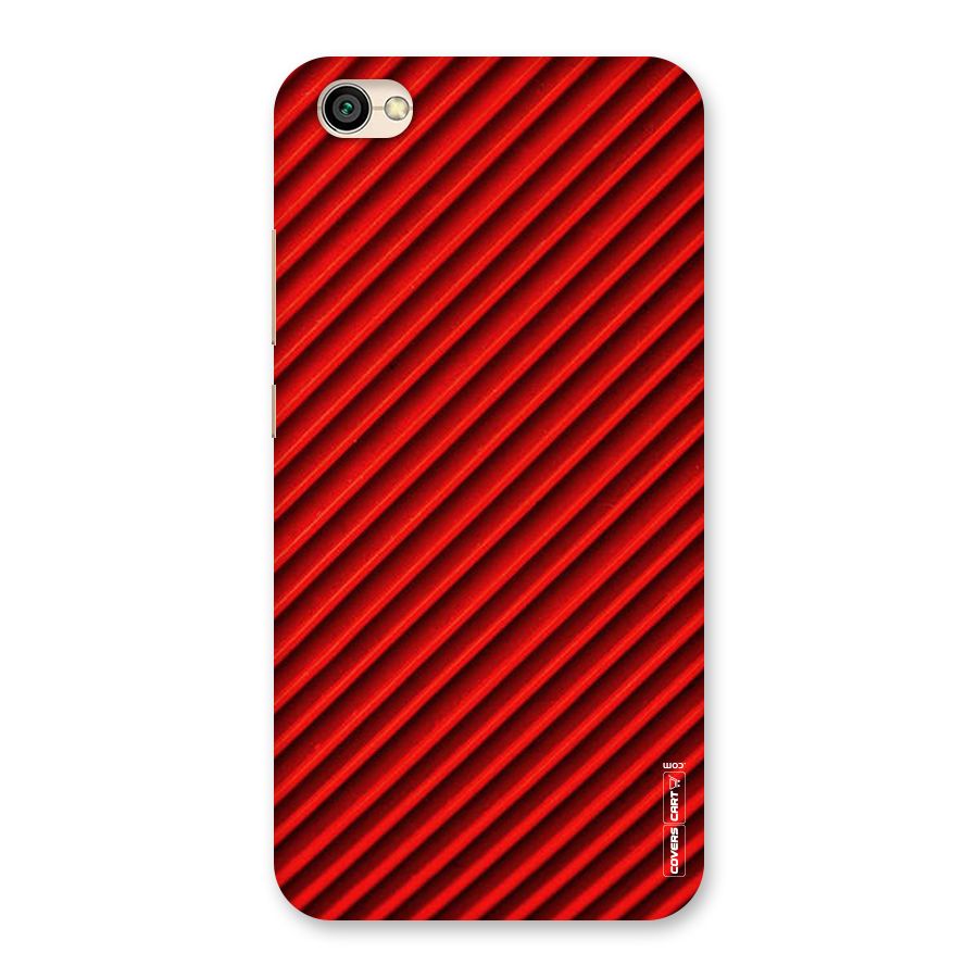 Red Rugged Stripes Back Case for Redmi Y1 Lite