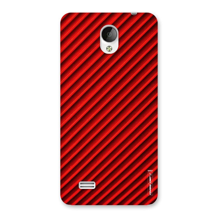 Red Rugged Stripes Back Case for Vivo Y21