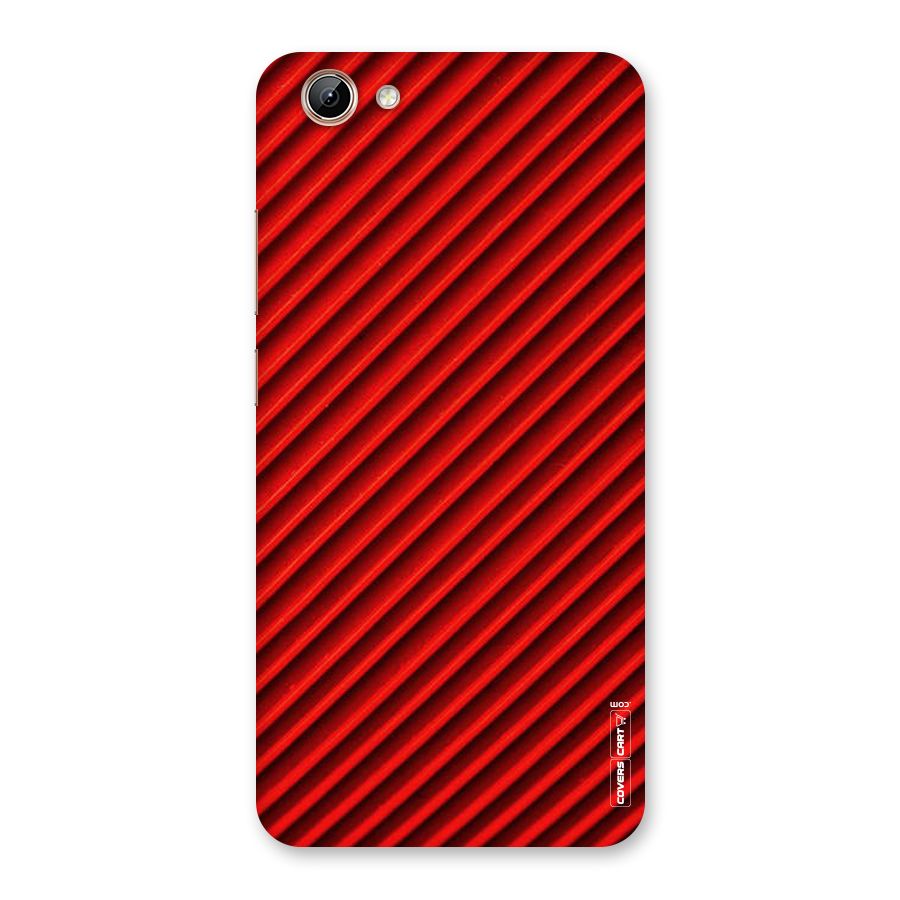 Red Rugged Stripes Back Case for Vivo Y71i