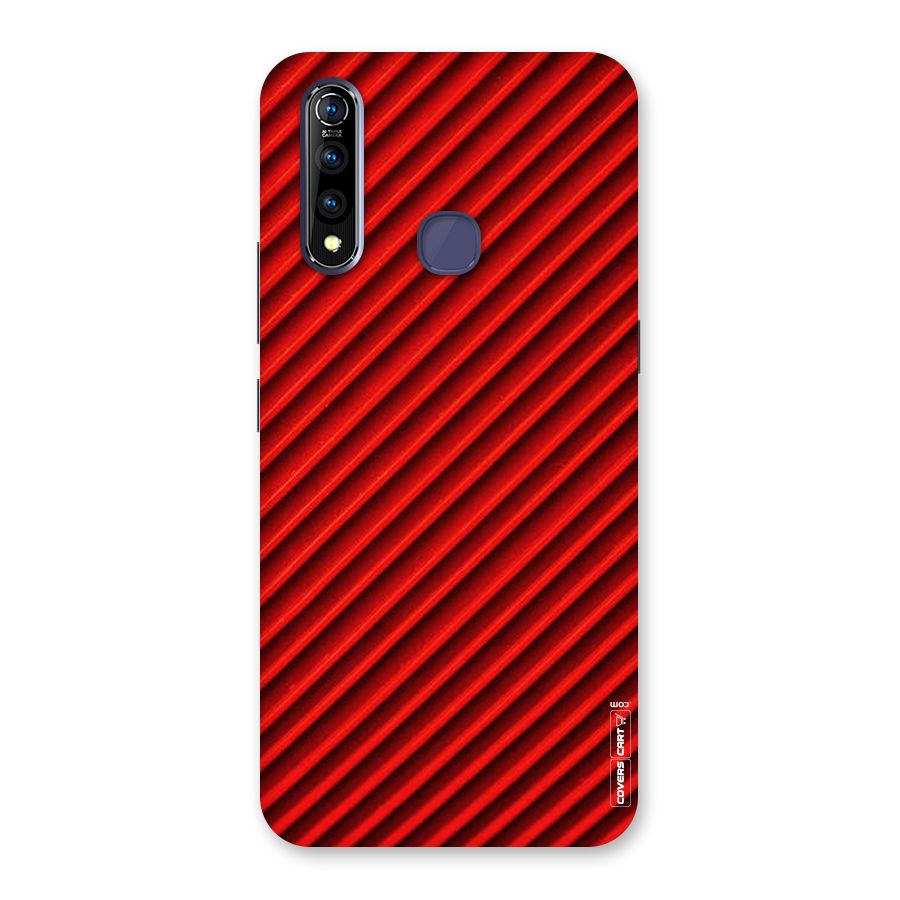 Red Rugged Stripes Back Case for Vivo Z1 Pro