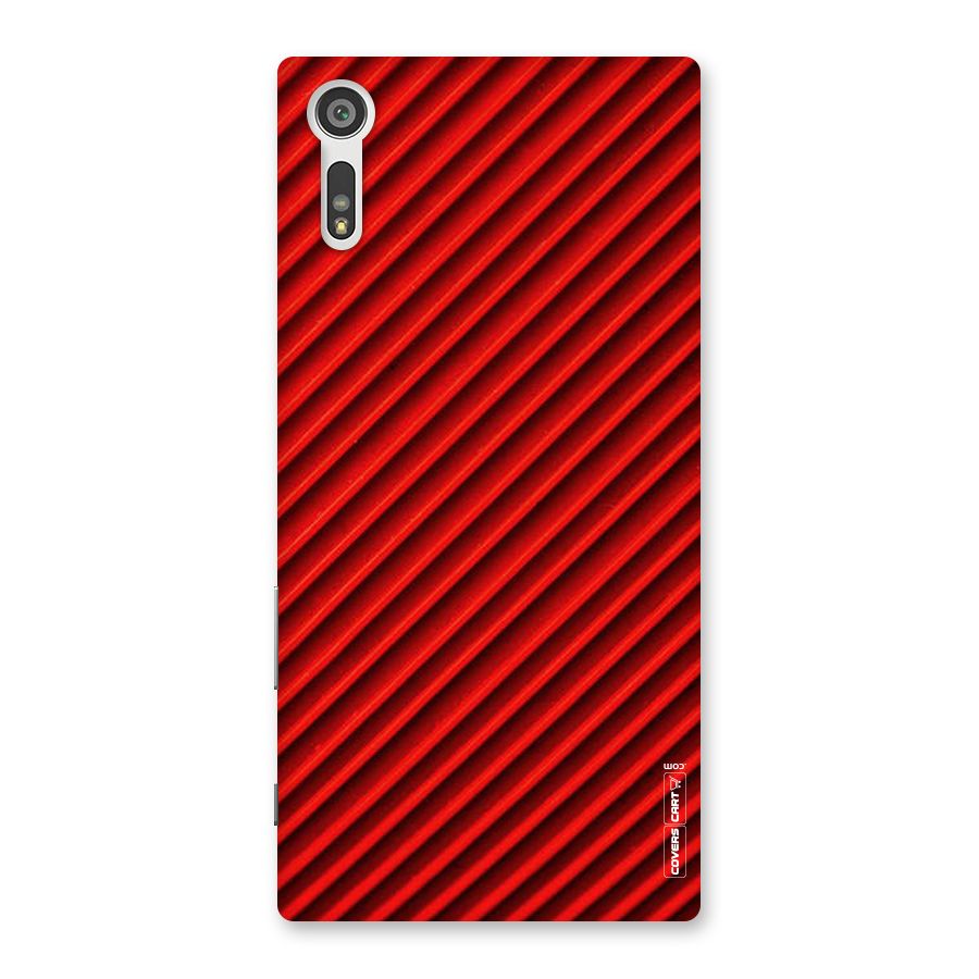 Red Rugged Stripes Back Case for Xperia XZ