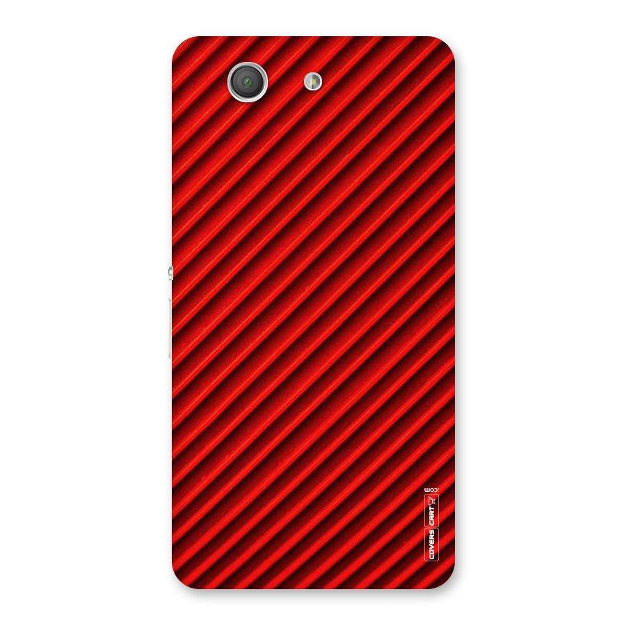 Red Rugged Stripes Back Case for Xperia Z3 Compact