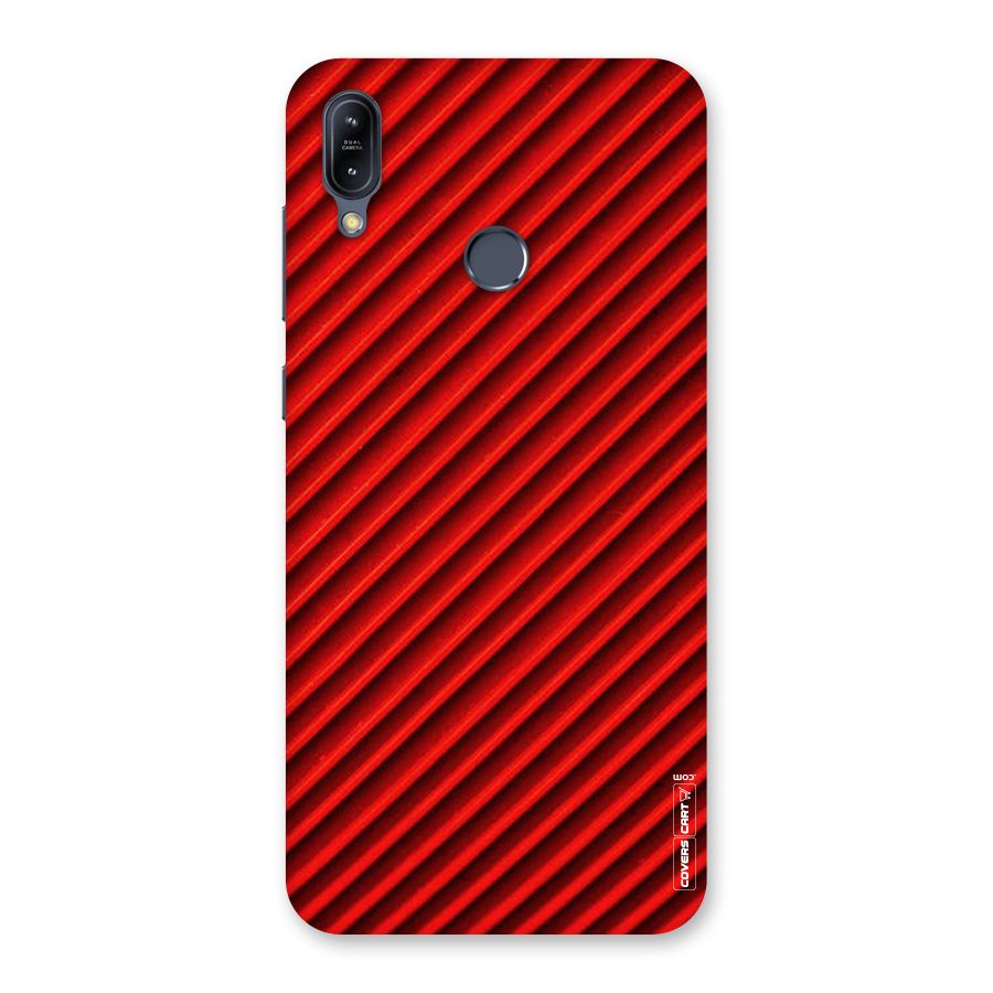 Red Rugged Stripes Back Case for Zenfone Max M2