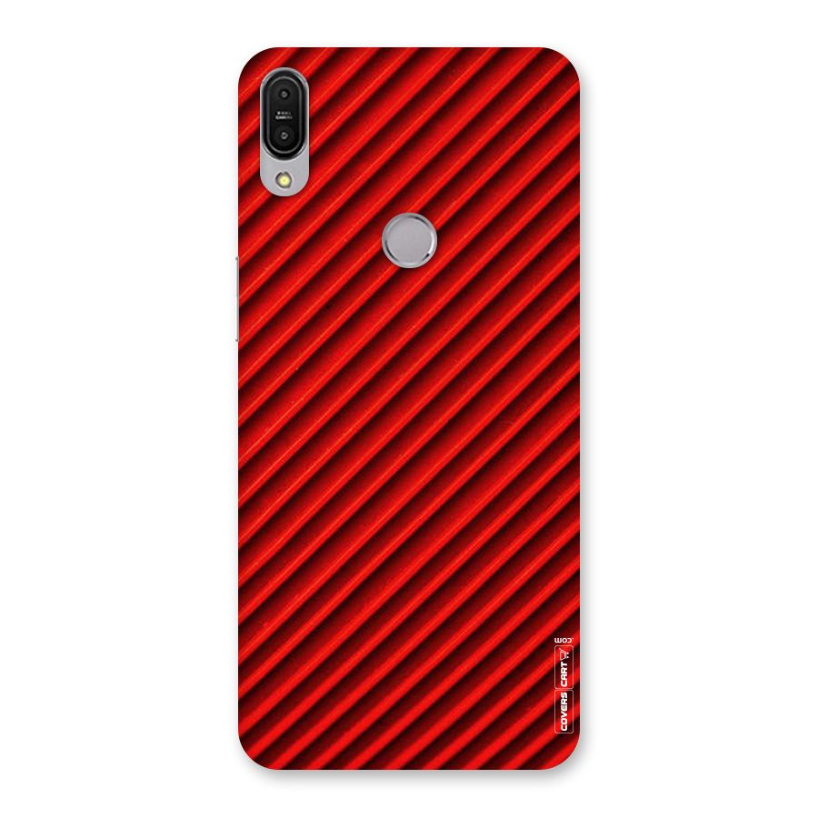Red Rugged Stripes Back Case for Zenfone Max Pro M1