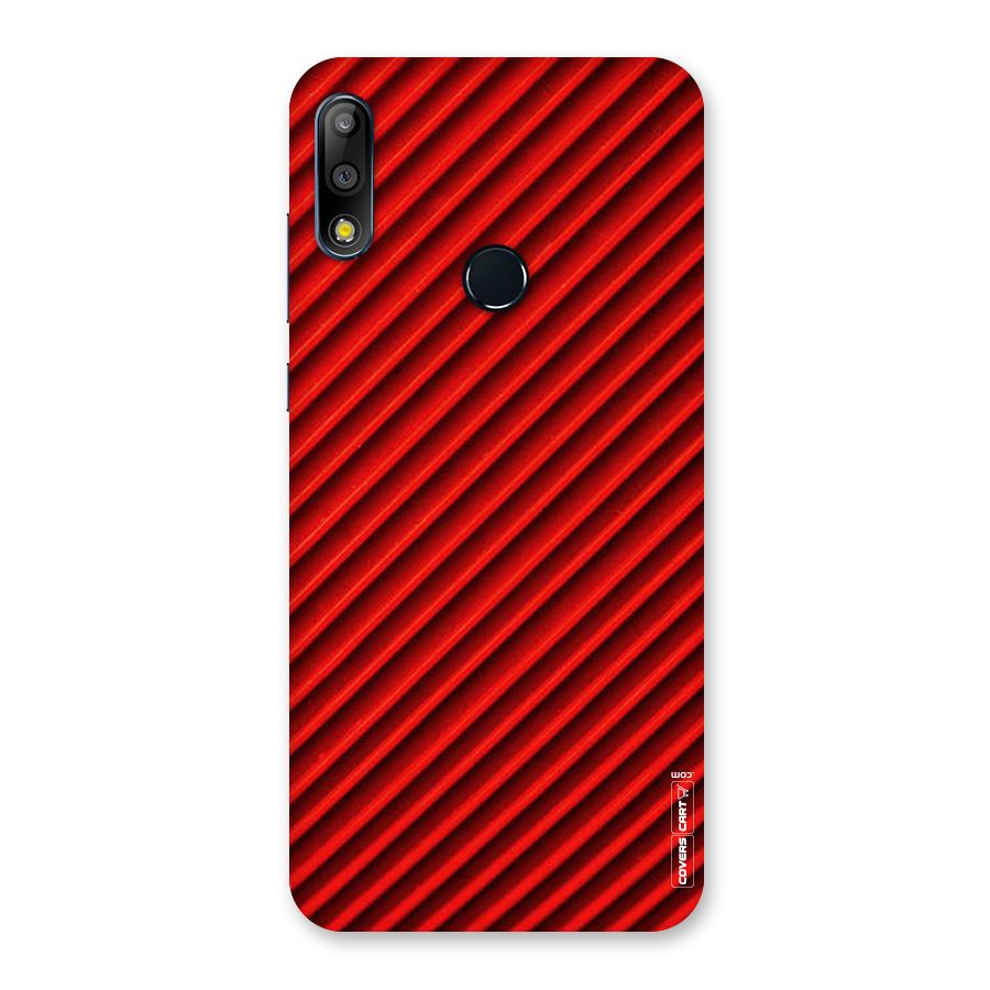 Red Rugged Stripes Back Case for Zenfone Max Pro M2