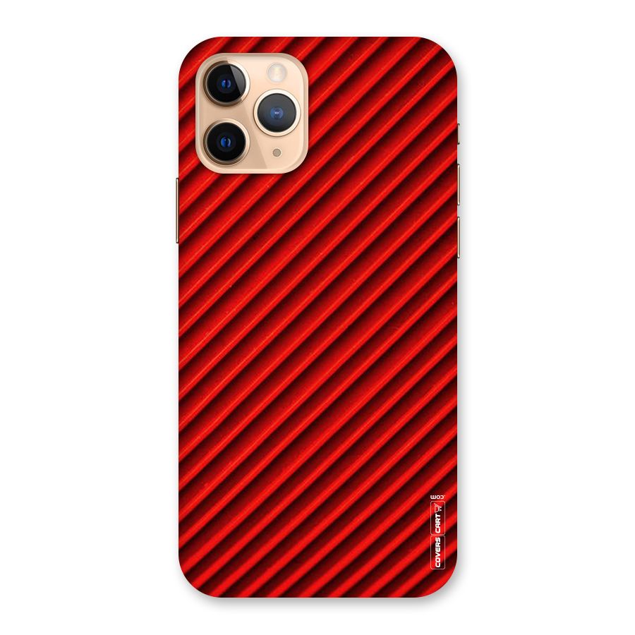 Red Rugged Stripes Back Case for iPhone 11 Pro
