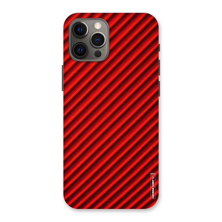 Red Rugged Stripes Back Case for iPhone 12 Pro Max
