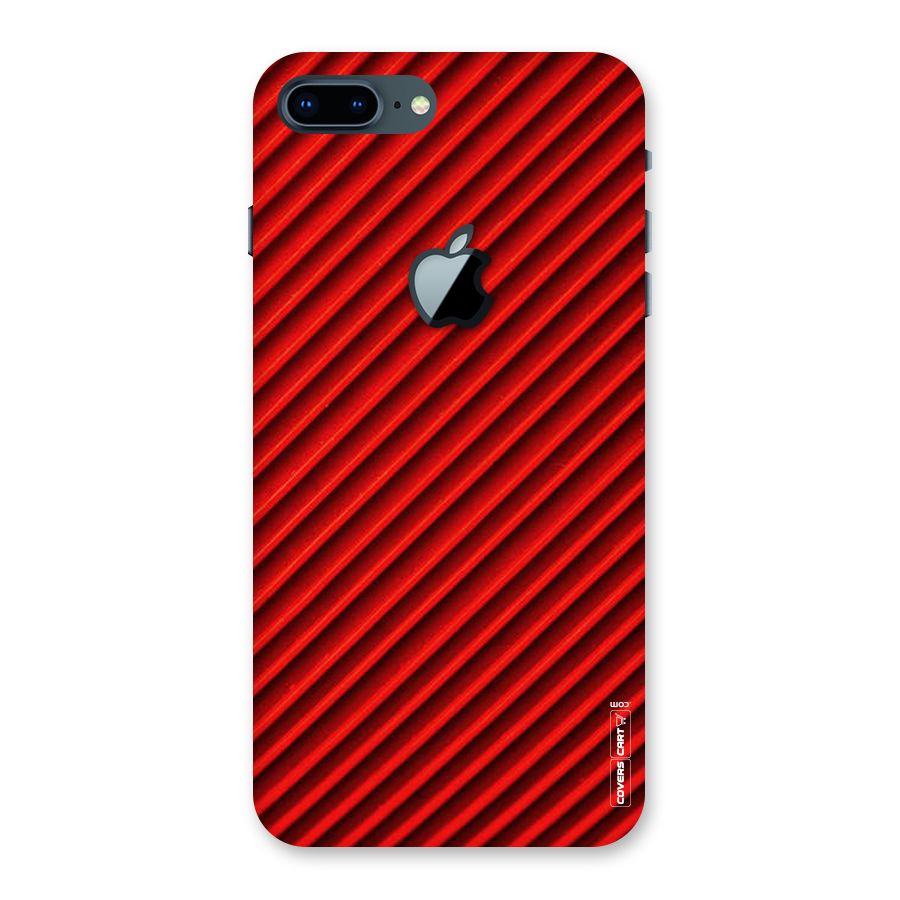 Red Rugged Stripes Back Case for iPhone 7 Plus Apple Cut